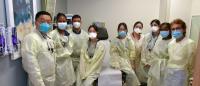 The team involved with the free oral cancer health screening event